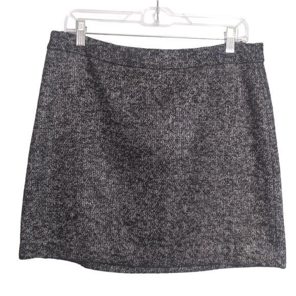 Gap Tweed Gray Mini Skirt Preppy Winter NWT Size 8 - Picture 1 of 9